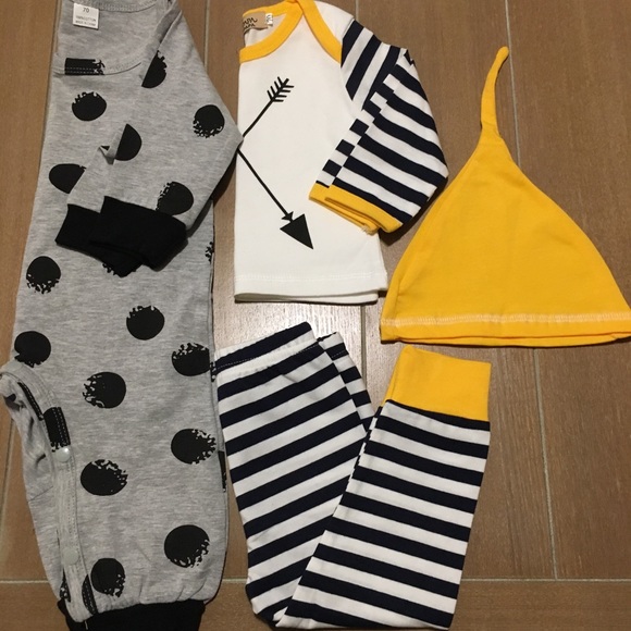 Other - 6 months Unisex Baby Boy hipster shirts pants hat